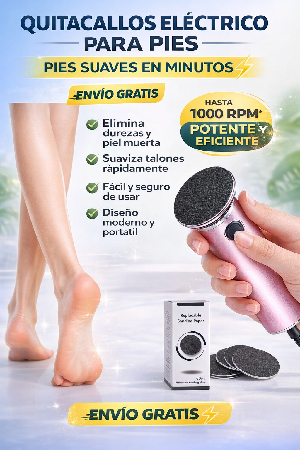 PULIDOR DE CALLOS-INALAMBRICO